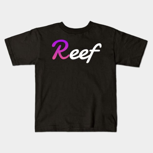 Reef Finance coin Crypto coin Crytopcurrency Kids T-Shirt by JayD World